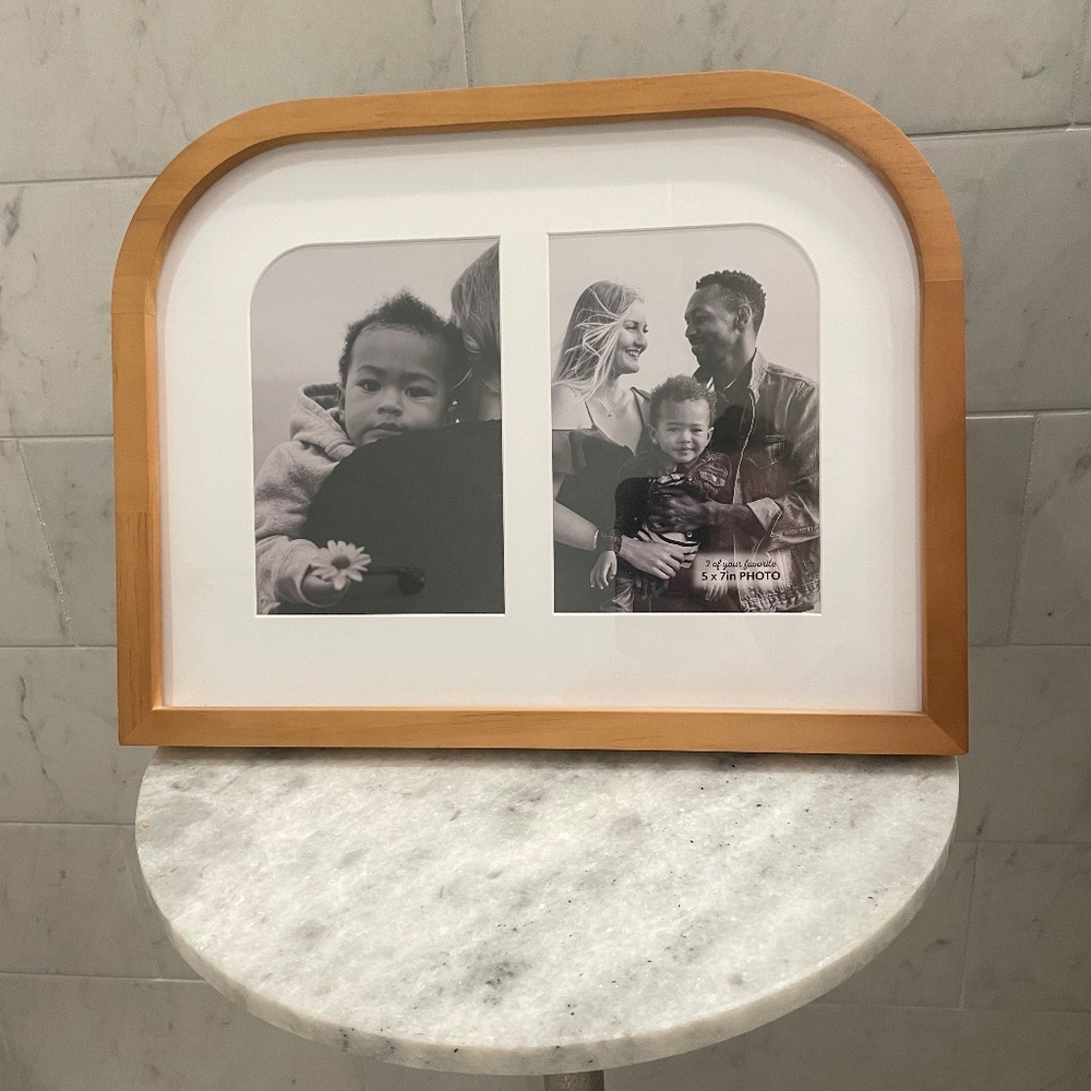 Neutral Double Picture Frame